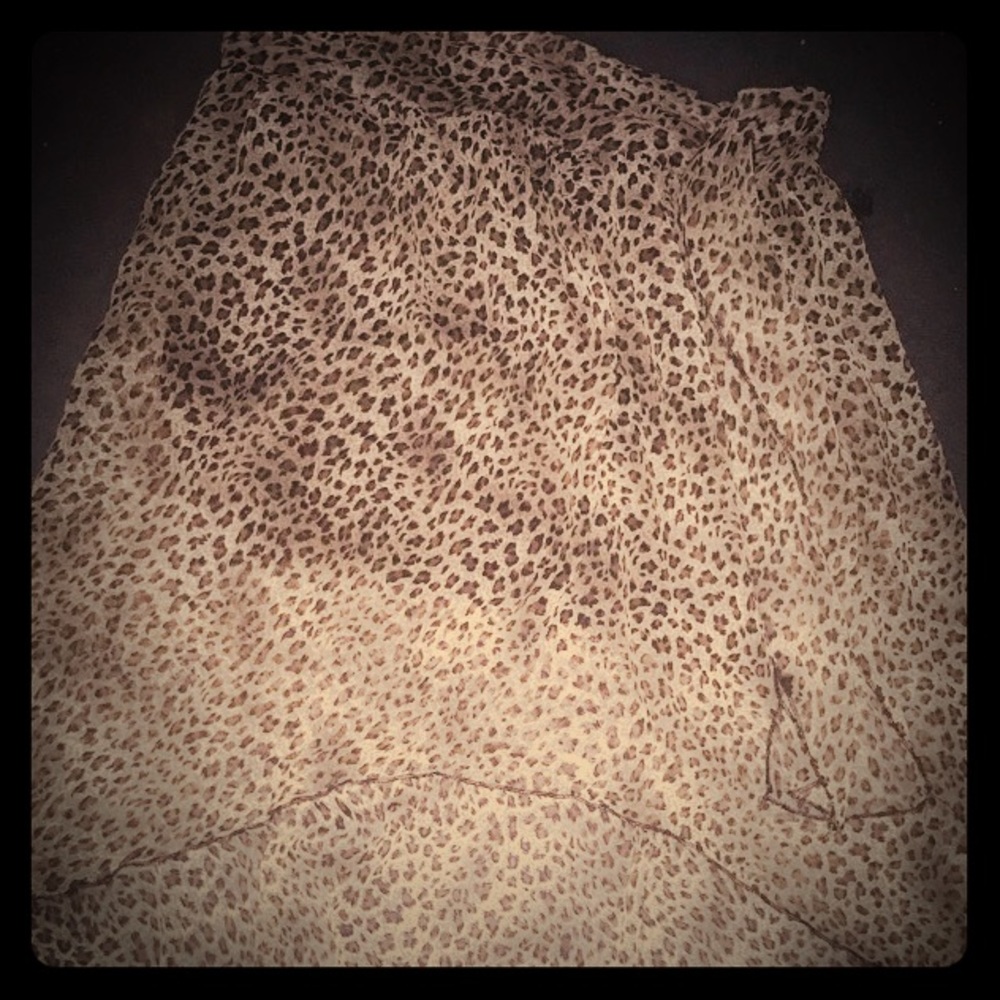 Leopard Print Skirt